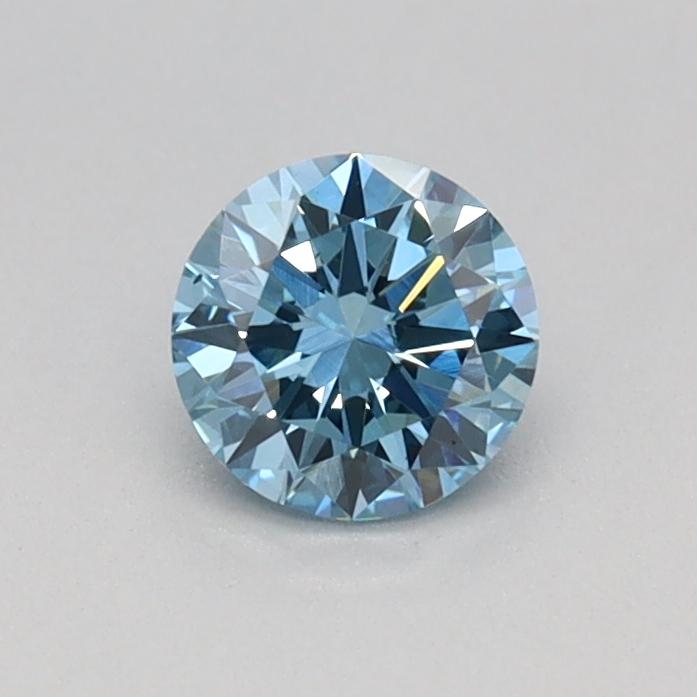 0.32 Ct. Fancy Vivid Blue Round Lab Grown Diamond