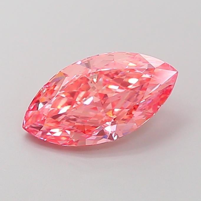 1.64 Ct. Fancy Vivid Pink Marquise Lab Grown Diamond