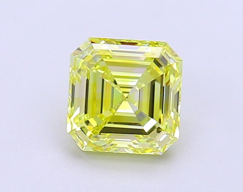 1.51 Ct. Fancy Intense Yellow Asscher Lab Grown Diamond