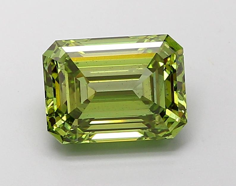 2.94 Ct. Fancy Vivid Green Emerald Lab Grown Diamond