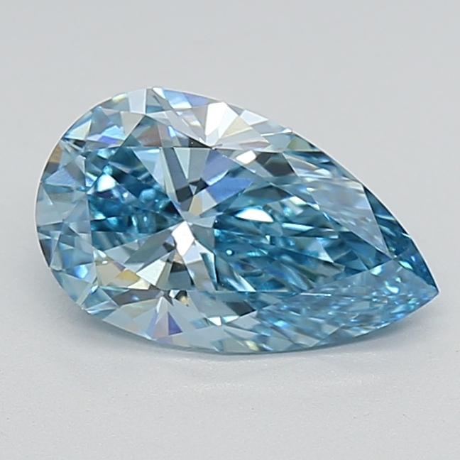 1.71 Ct. Fancy Vivid  Blue Pear Lab Grown Diamond