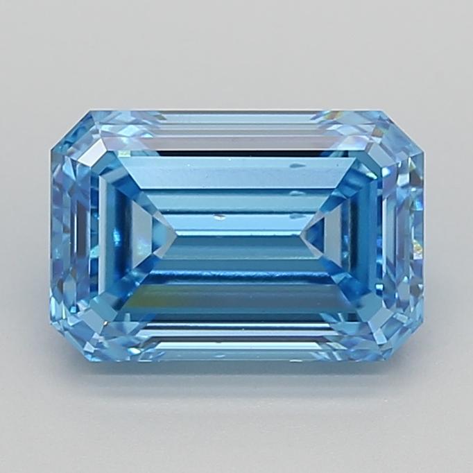 3.00 Ct. Fancy Vivid  Blue Emerald Lab Grown Diamond