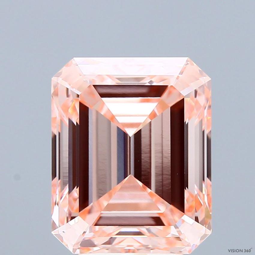 5.51 Ct. Fancy Intense Pink Emerald Lab Grown Diamond