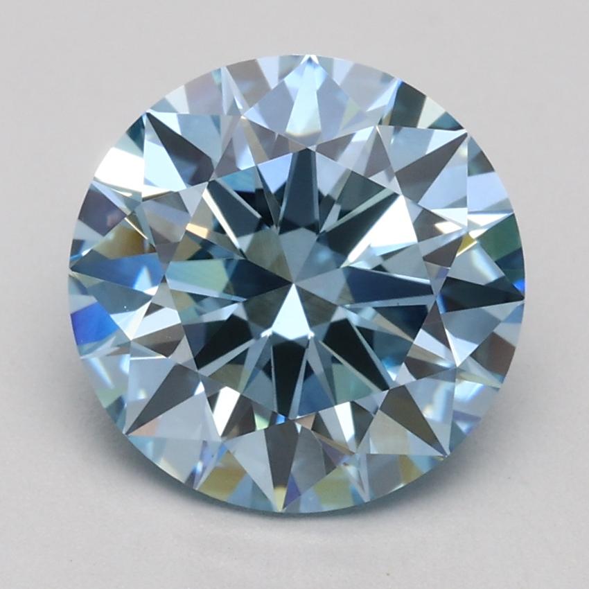 2.00 Ct. Fancy Blue Round Lab Grown Diamond