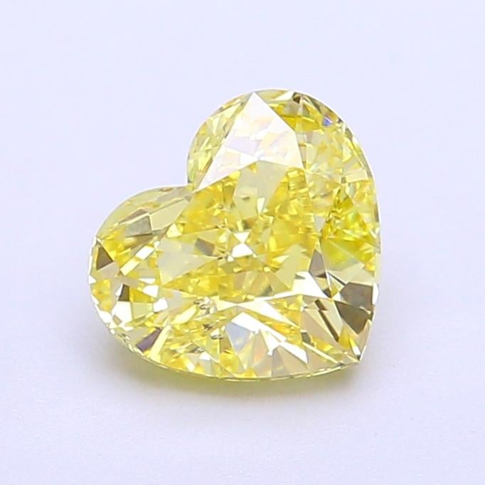 1.50 Ct. Fancy Intense Yellow Heart Lab Grown Diamond