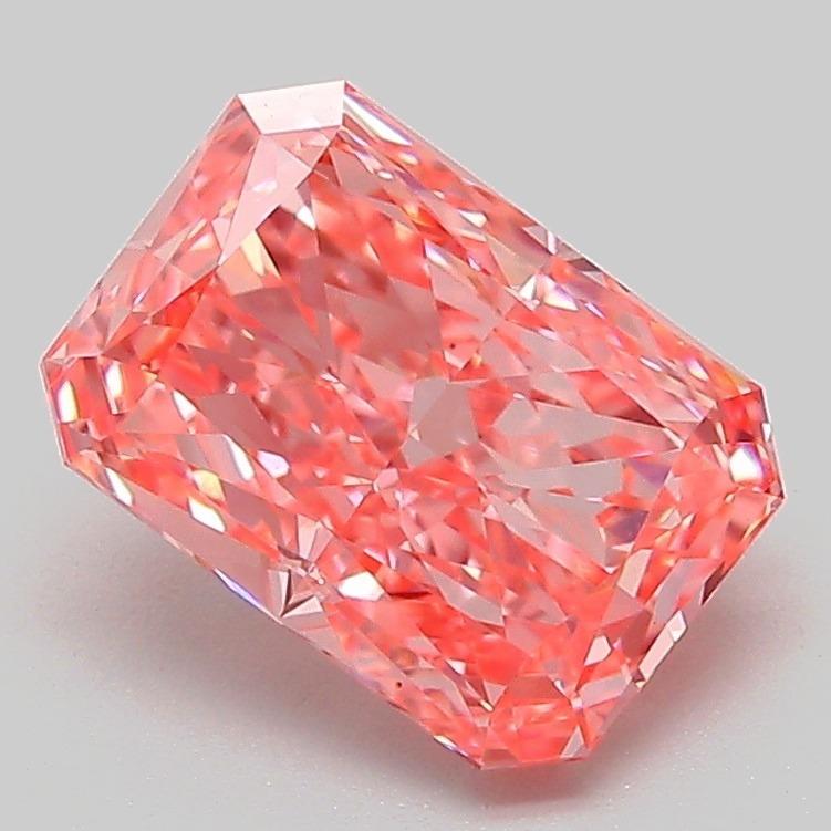 2.04 Ct. Fancy Vivid Pink Radiant Lab Grown Diamond