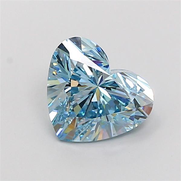 1.88 Ct. Fancy Intense  Blue Heart Lab Grown Diamond