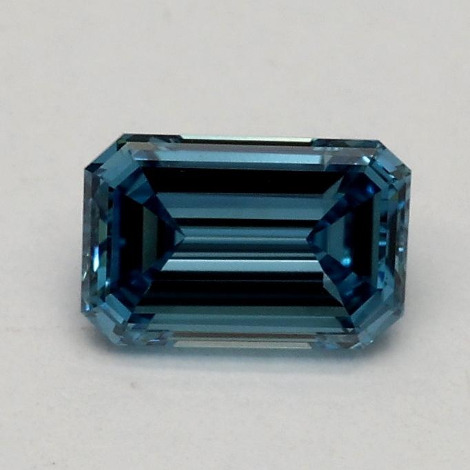 0.50 Ct. Fancy Vivid Blue Emerald Lab Grown Diamond