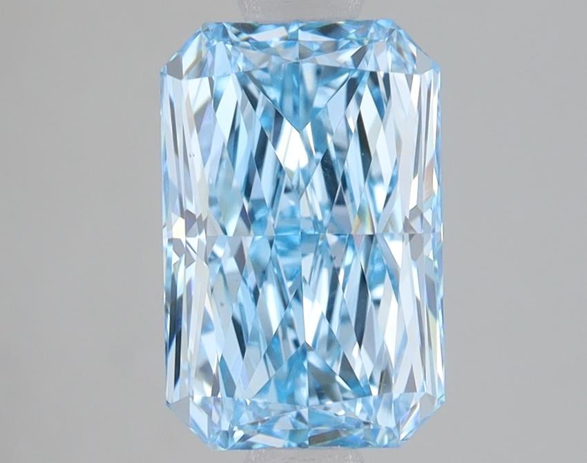 2.09 Ct. Fancy Vivid Blue Radiant Lab Grown Diamond