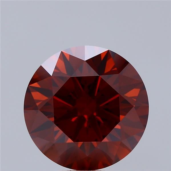 5.06 Ct. Fancy Deep Orange Round Lab Grown Diamond