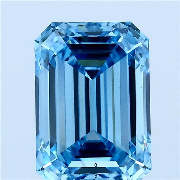 2.83 Ct. Fancy Vivid Blue Emerald Lab Grown Diamond