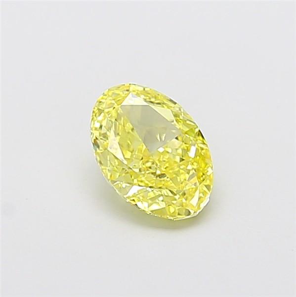 1.04 Ct. Fancy Intense Yellow Oval Lab Grown Diamond