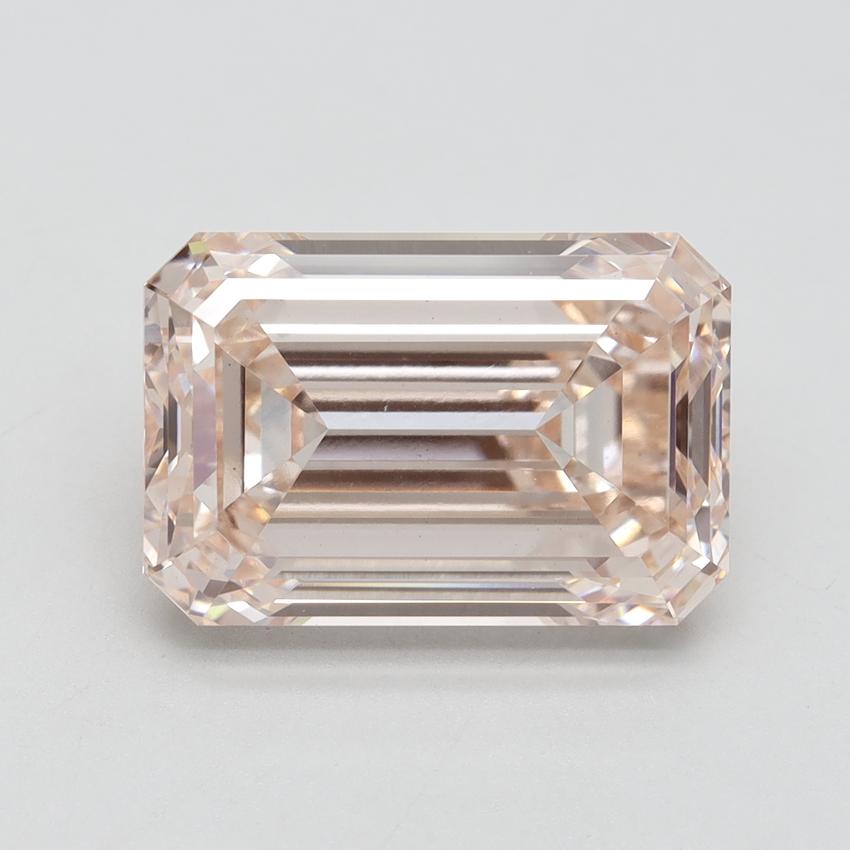 7.01 Ct. Fancy Pink Emerald Lab Grown Diamond