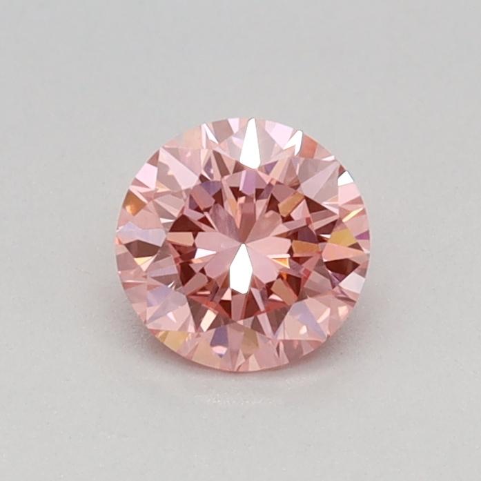 0.32 Ct. Fancy Vivid Pink Round Lab Grown Diamond