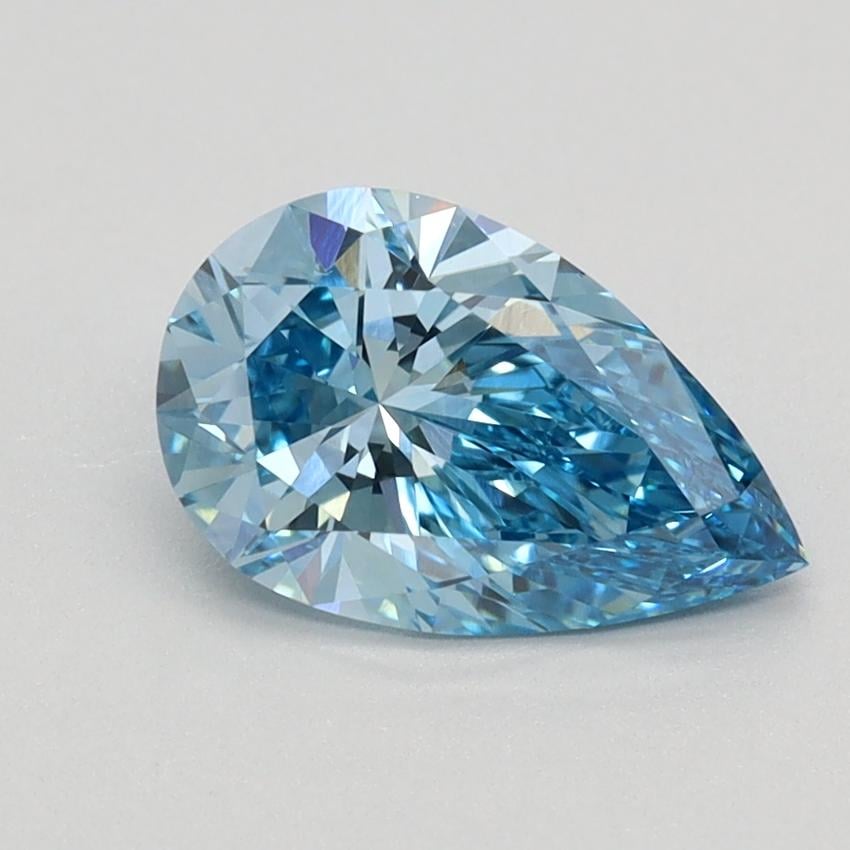 1.06 Ct. Fancy Vivid Blue Pear Lab Grown Diamond