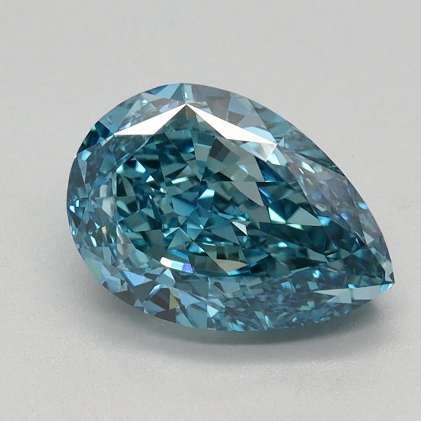 1.42 Ct. Fancy Vivid Blue Pear Lab Grown Diamond