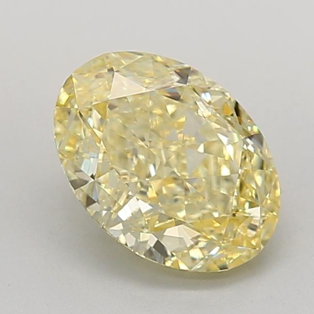 2.60 Ct. Fancy Intense Yellow Oval Lab Grown Diamond