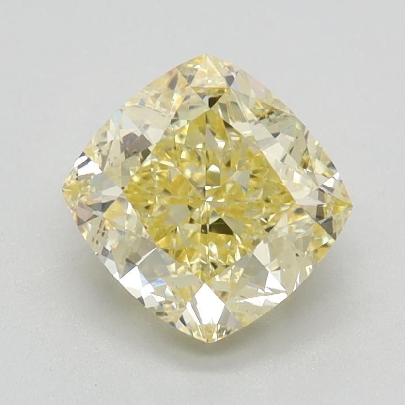 1.67 Ct. Fancy Yellow Cushion Lab Grown Diamond