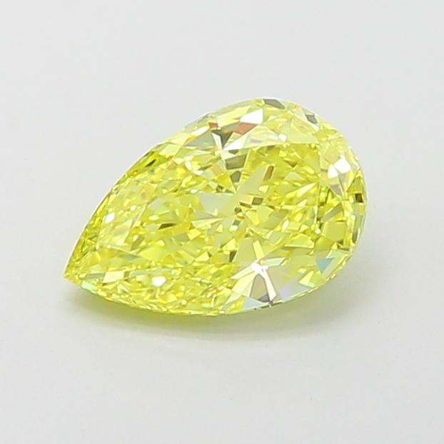 1.09 Ct. Fancy Vivid Yellow Pear Lab Grown Diamond