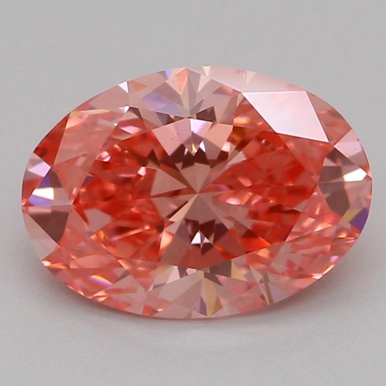 1.04 Ct. Fancy Vivid Pink Oval Lab Grown Diamond