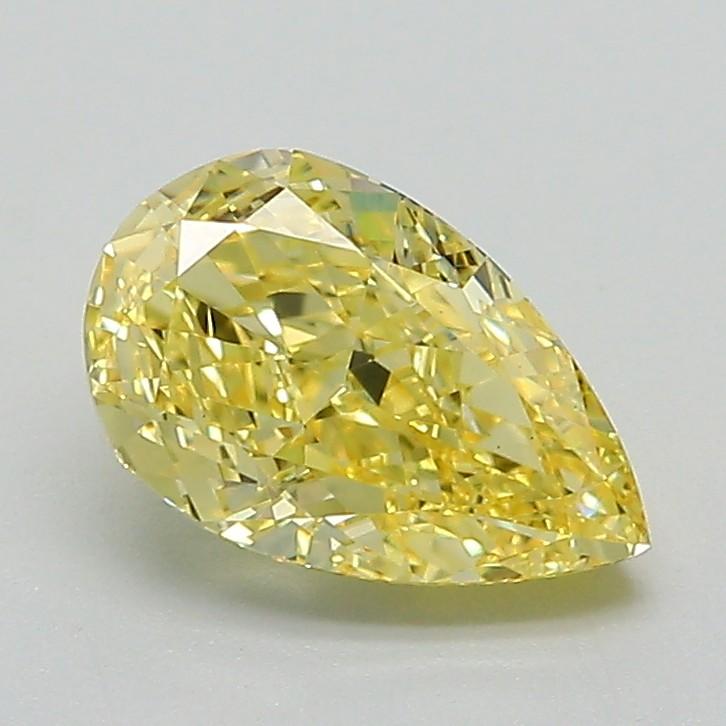 1.28 Ct. Fancy Vivid Yellow Pear Lab Grown Diamond