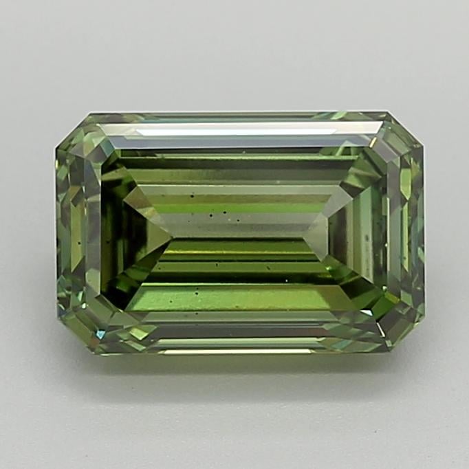 3.00 Ct. Fancy Vivid  Green Emerald Lab Grown Diamond
