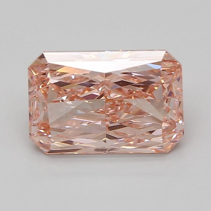 3.58 Ct. Fancy Vivid Pink Radiant Lab Grown Diamond