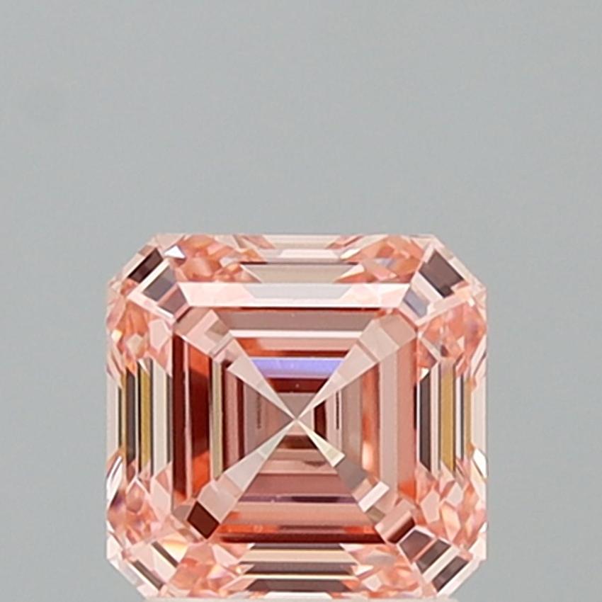 2.03 Ct. Fancy Intense Pink Asscher Lab Grown Diamond