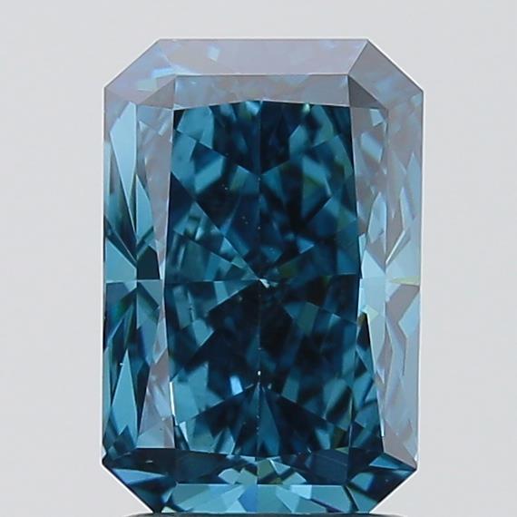 2.00 Ct. Fancy Vivid Blue Radiant Lab Grown Diamond