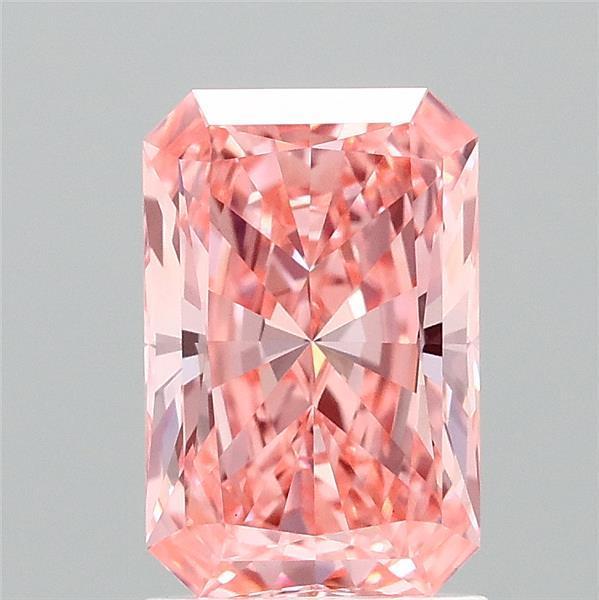 1.52 Ct. Fancy Vivid Pink Radiant Lab Grown Diamond