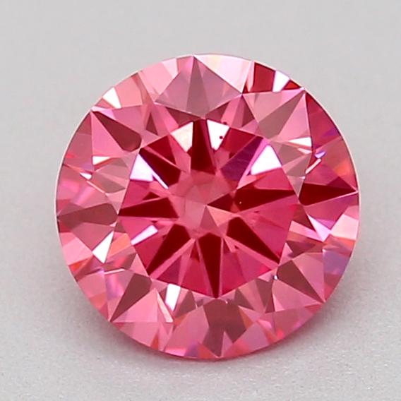 0.47 Ct. Fancy Vivid  Pink Round Lab Grown Diamond