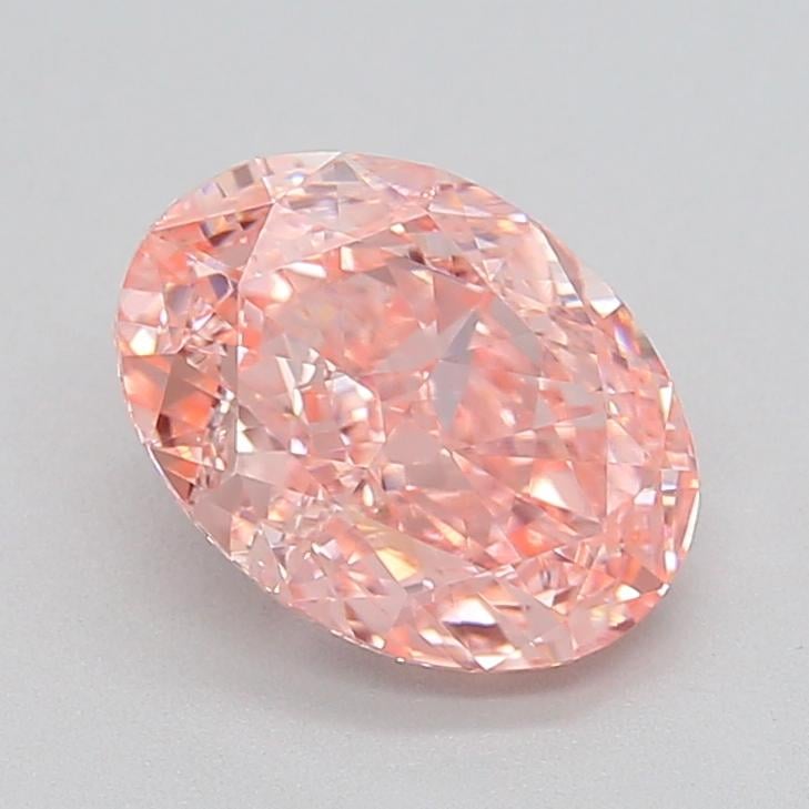 1.54 Ct. Fancy Vivid  Pink Oval Lab Grown Diamond
