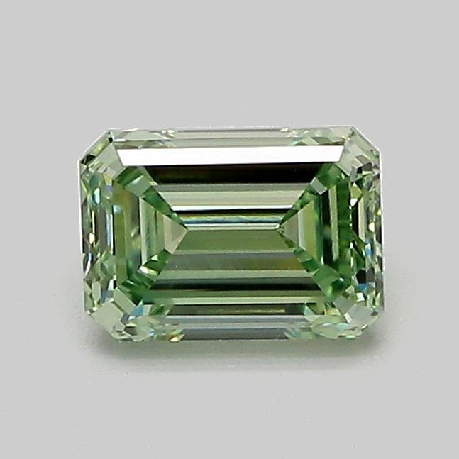 0.77 Ct. Fancy Vivid Green Emerald Lab Grown Diamond