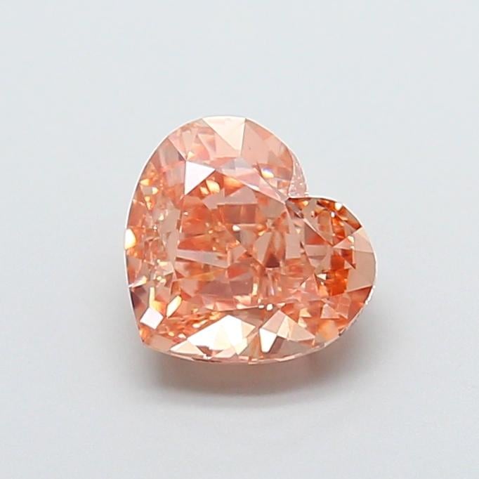 2.03 Ct. Fancy Intense Brownish Pink Heart Lab Grown Diamond