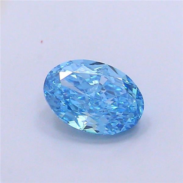 1.01 Ct. Fancy Vivid Blue Oval Lab Grown Diamond