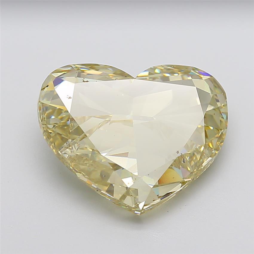 11.03 Ct. Fancy Light  Yellow Heart Lab Grown Diamond