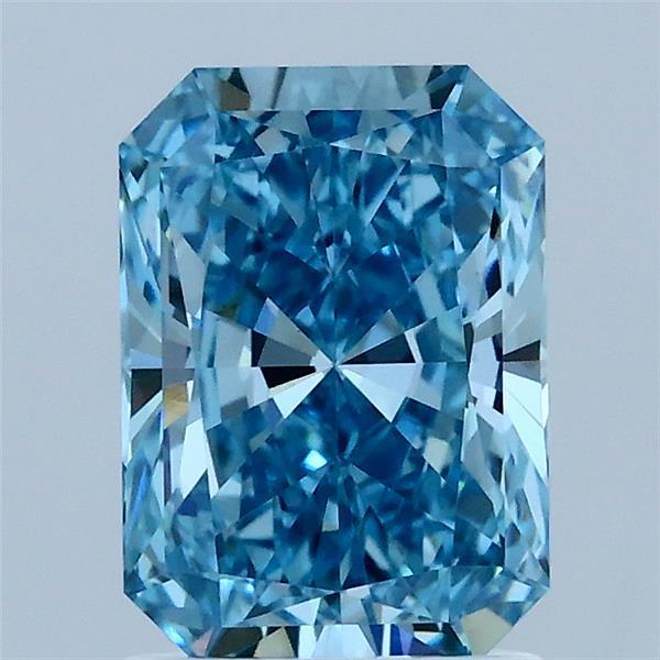 1.73 Ct. Fancy Vivid Blue Radiant Lab Grown Diamond