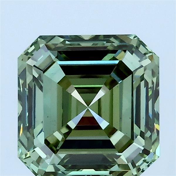 2.01 Ct. Fancy Vivid Green Asscher Lab Grown Diamond