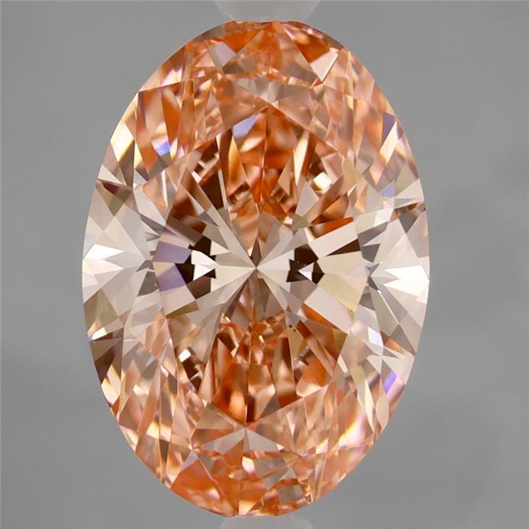 3.00 Ct. Fancy Vivid  Pink Oval Lab Grown Diamond
