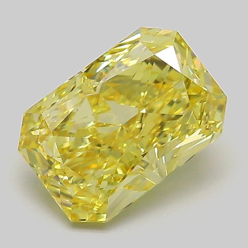 2.58 Ct. Fancy Vivid  Yellow Radiant Lab Grown Diamond