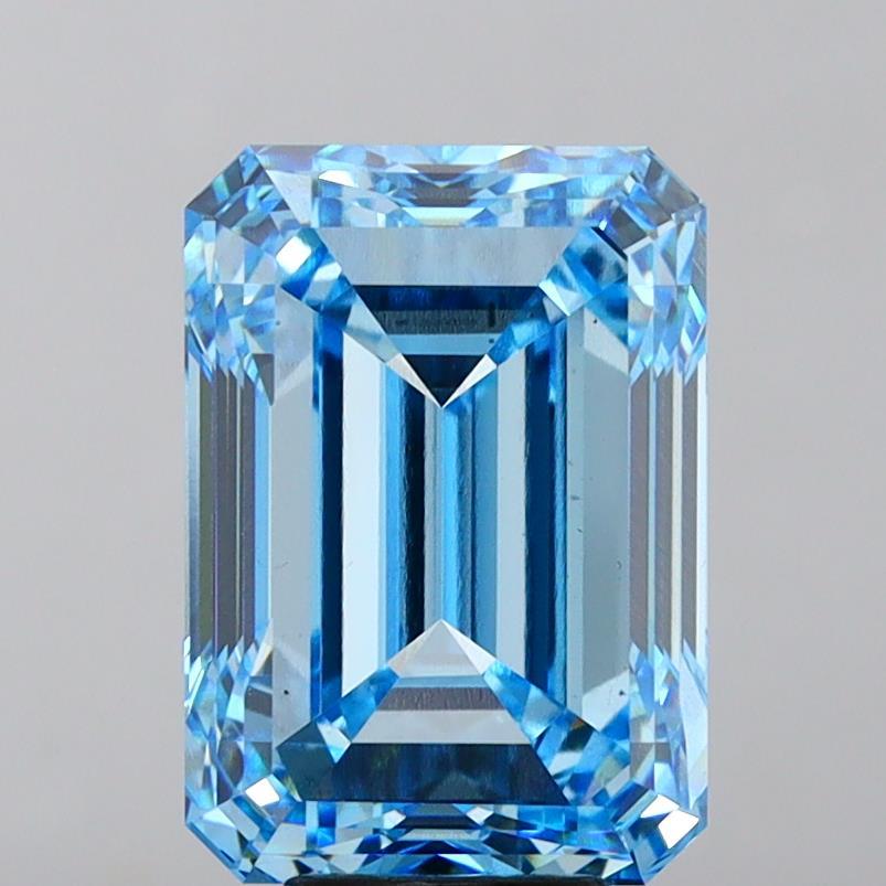 10.00 Ct. Fancy Intense Blue Emerald Lab Grown Diamond