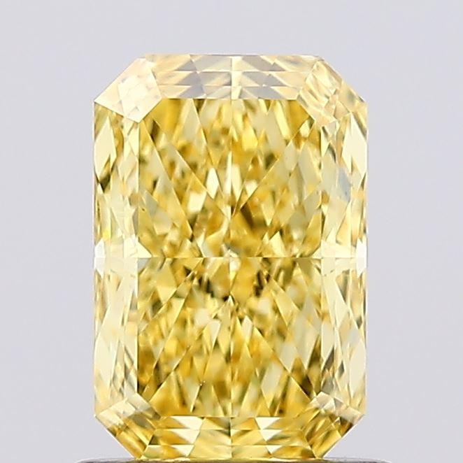 1.02 Ct. Fancy Vivid Yellow Radiant Lab Grown Diamond