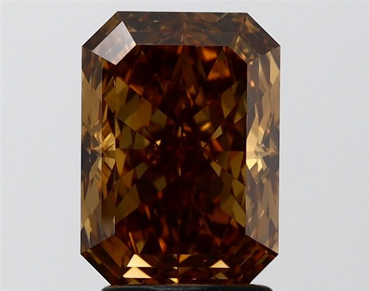 3.01 Ct. Fancy Brown Radiant Lab Grown Diamond