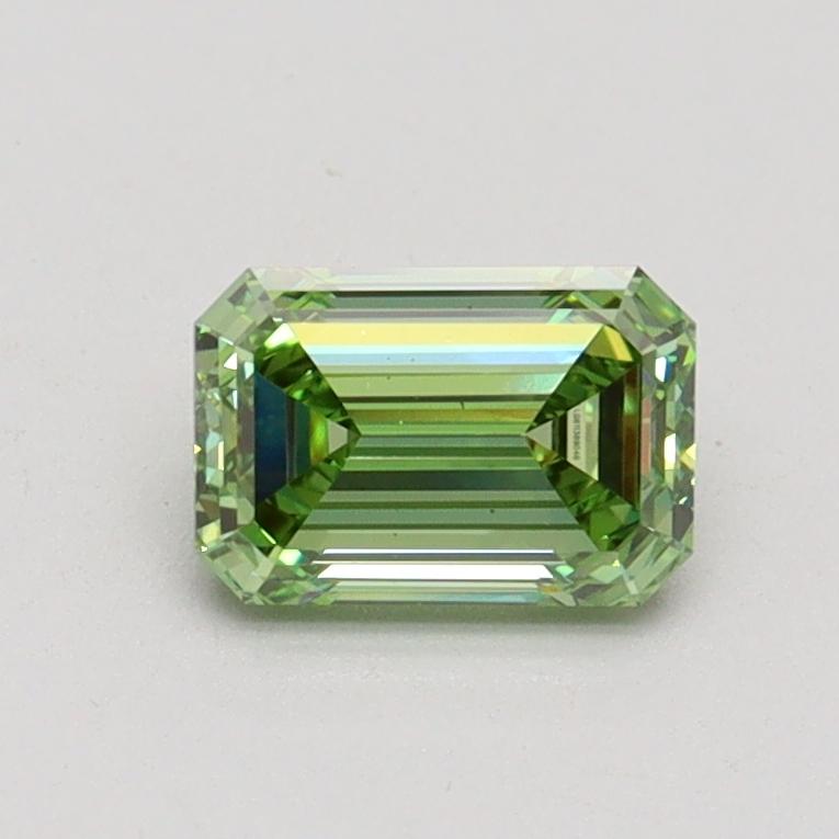 0.72 Ct. Fancy Vivid Green Emerald Lab Grown Diamond