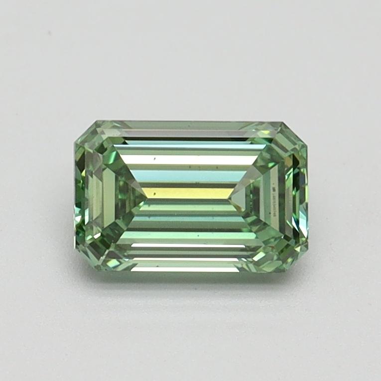 0.71 Ct. Fancy Intense Green Emerald Lab Grown Diamond