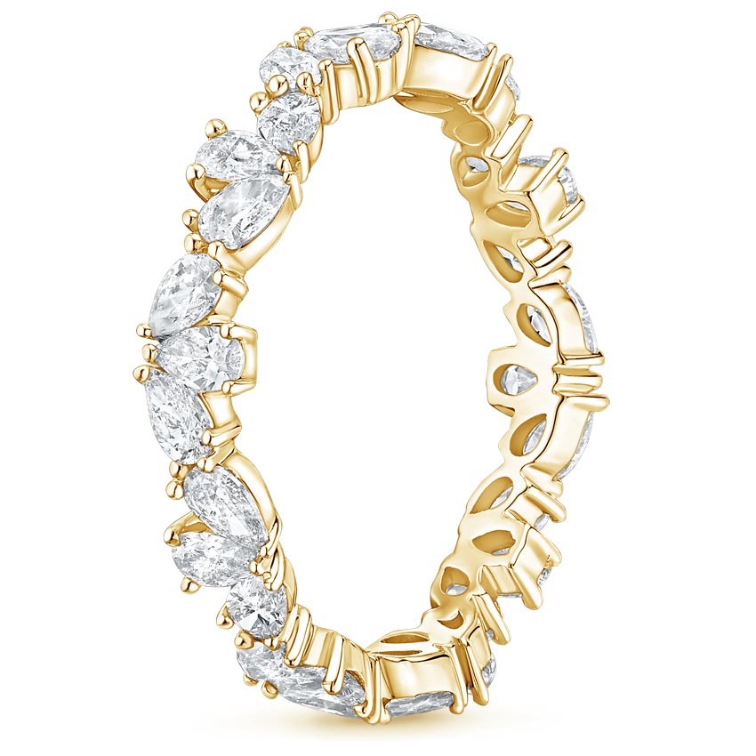 Clemente Eternity Diamond Ring in 18K Yellow Gold