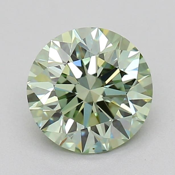0.55 Ct. Fancy Intense Green Round Lab Grown Diamond