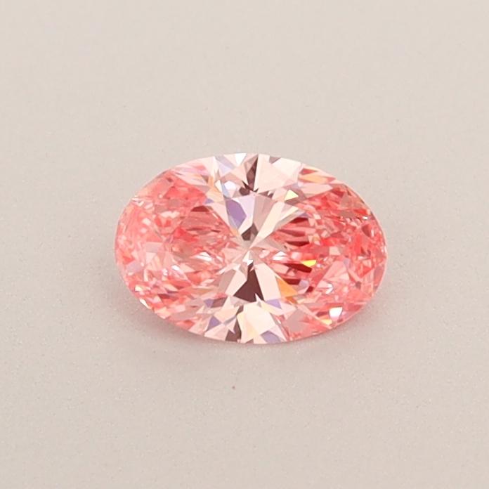 0.30 Ct. Fancy Vivid  Pink Oval Lab Grown Diamond