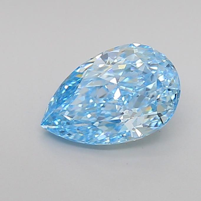 1.04 Ct. Fancy Vivid Blue Pear Lab Grown Diamond
