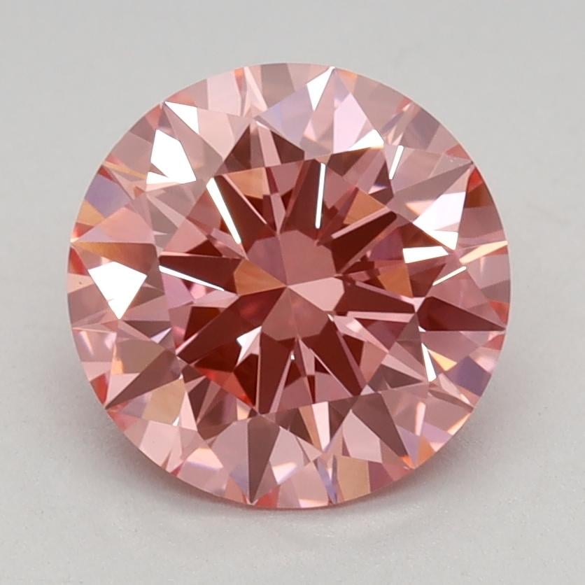 1.60 Ct. Fancy Vivid Pink Round Lab Grown Diamond